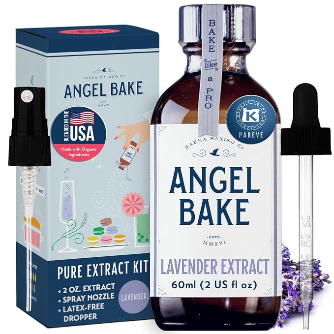 Angel Bake Pure Bulgarian Lavender Extract, 2 oz w/ Sprayer