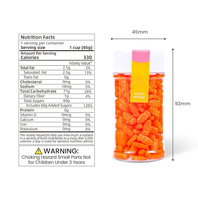 Easter Sprinkles for Baking, Edible Carrot Sprinkles,Cake Decorations for Easter Cake Toppers,Festive Sprinkle for Cakes, Cupcakes, Cookies, and Desserts 3oz