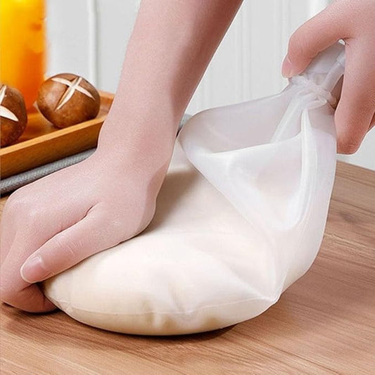 Reusable Food-Grade Silicone Dough Kneading Bag, Non-Slip Flour Mixing Tool, Versatile Bread Pastry Pizza Tortilla Kneading Bag