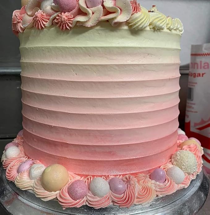 Stainless Steel 9 Inch Tall Narrow Scallop Cake Scraper Cake Decorating Comb, Cake Buttercream Icing Smoother Edge Side Sculpting Decorating Tools