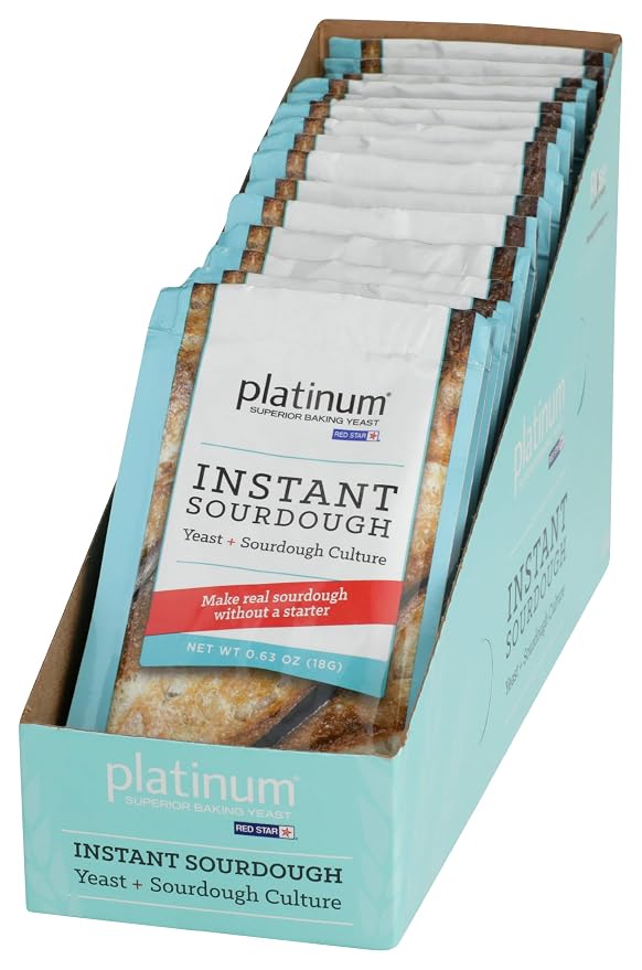 Red Star Platinum Instant Sourdough Yeast, 0.63 Ounces (Pack Of 20)