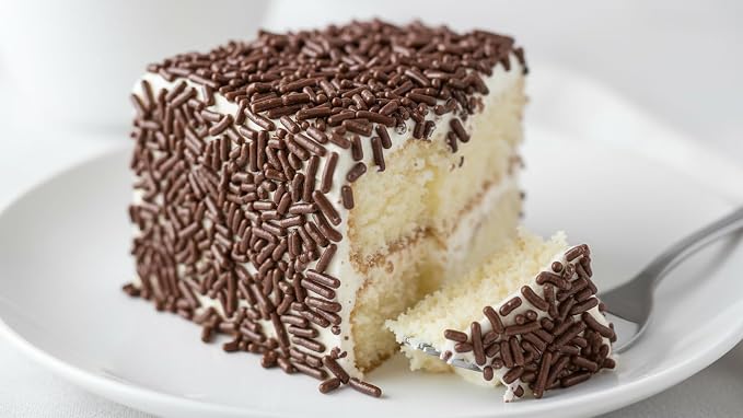 NCS Chocolate Brown Jimmies Edible Sprinkles – Cupcake, Cake & Cookie Decorations, 7 oz
