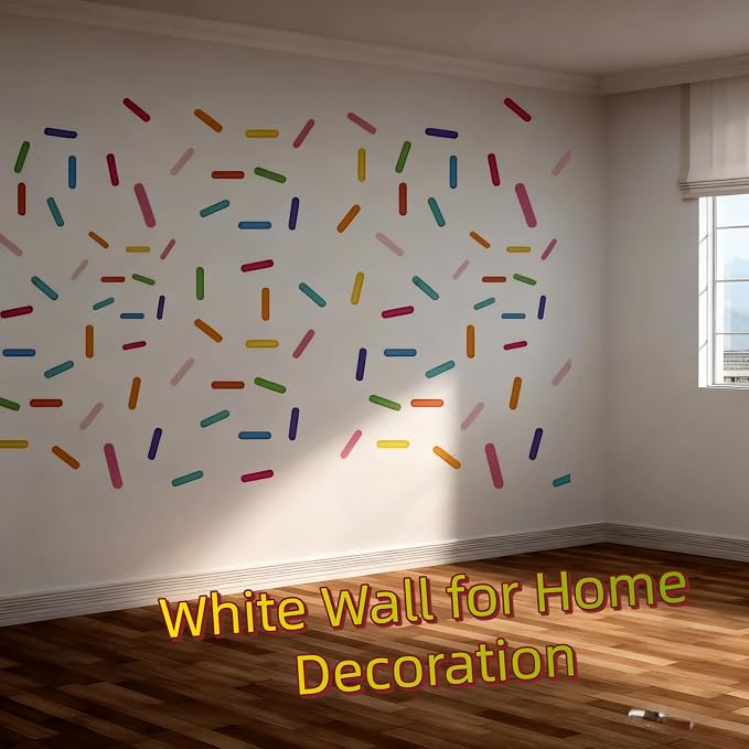 300PCS Confetti Wall Decals, Removable Peel and Stick Sprinkle Wall Stickers, Wallpaper for Room Decor