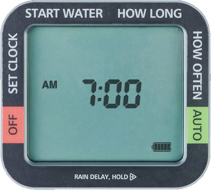 Melnor 65140AMZ 4 Zone Digital Timer, Black, Yellow
