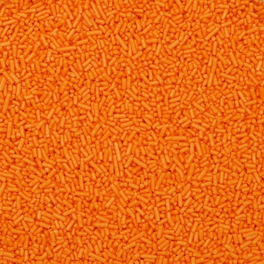 Sprinkles Edible Soft Jimmies Soft Sprinkles for Topping Ice Cream, Cookies, Cakes, Cupcakes, Dessert Decorating MADE IN USA 4 oz (LIGHT ORANGE)