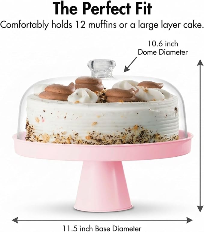 Table Concept Cake Stand, Footed Cake Stand with Lid, Serving Platter, Housewarming Gifts