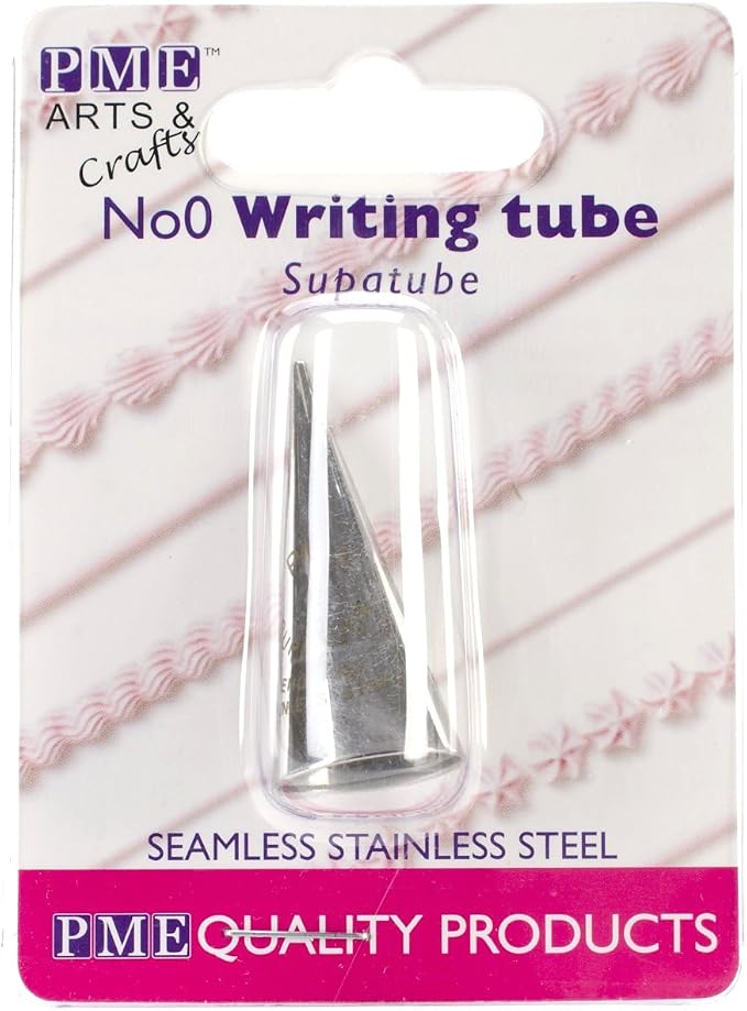 PME Seamless Stainless Steel Supatube Decorating Tip, Writer #0 (ST0)