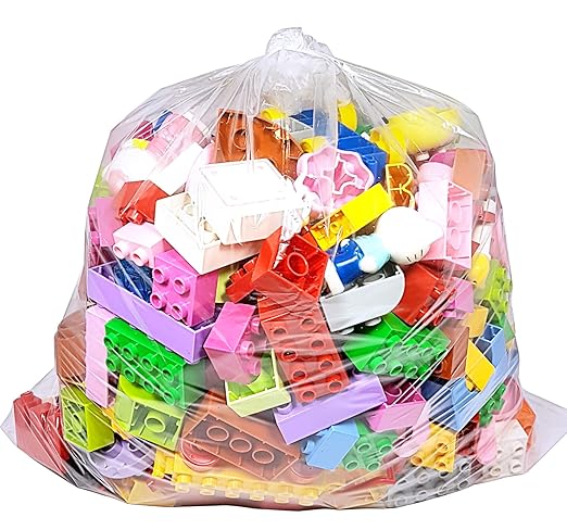 Wowfit 100 CT 20x26 Inch 1.1 Mil Clear Plastic Flat Open Poly Bags – Great for Dough Proofing, Bread Baking, Injera, Food Storage, Jackets, Coats, Pillows, Laundry, and More