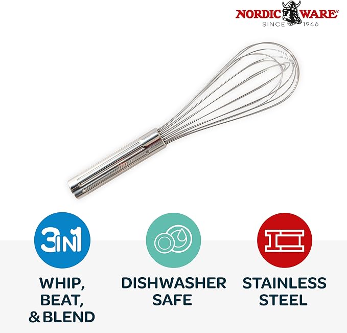 Nordic Ware Large Whisk, 11-Inch, Stainless Steel
