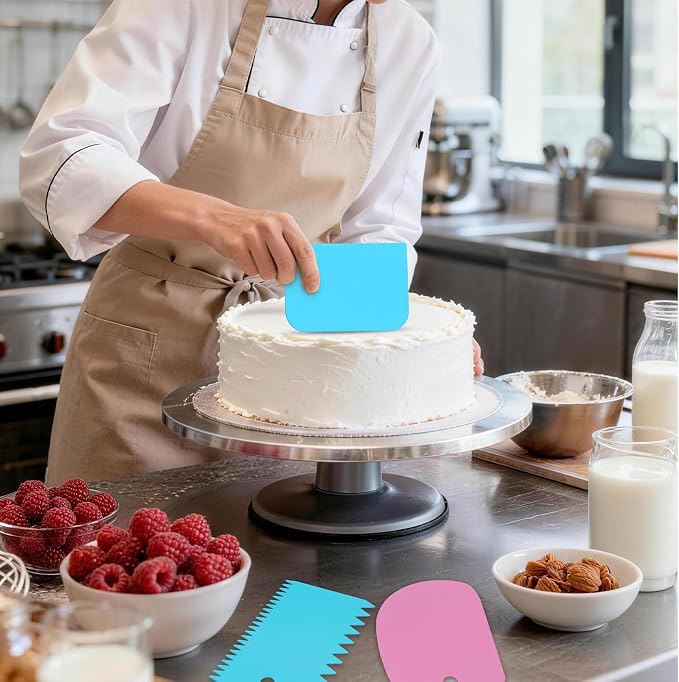 Piping Bag and Tips Set,Reusable Pastry Bag,Baking Piping Set,Including 24 Piping Tips,4 Piping Bags,4 Couplers,4 Bag Ties and 6 Cake Scrapers for Baking Cake Decorating