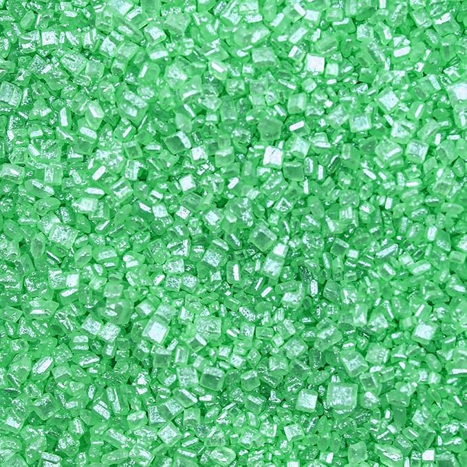 Brew Glitter - Green Rimming Sugar (1LB, 1x Resealable Bag) Cocktail Garnish for Mixed Drinks & Refreshments