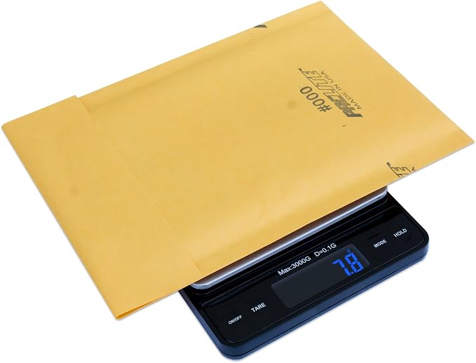 Weighmax Duo Series W-7800 High Precision 0.1g/0.01oz 3000g Digital Pro Pocket Scale, Serving as Kitchen Scale and Postal Scale