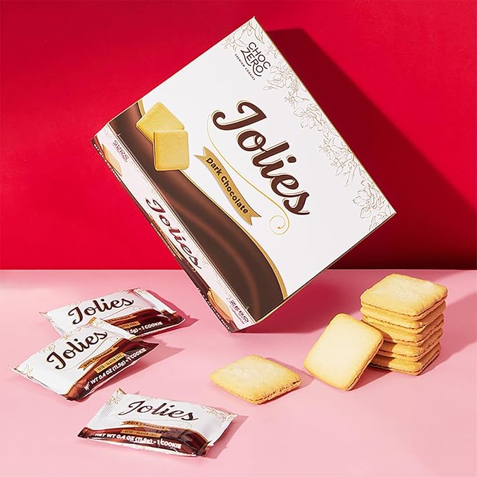 ChocZero Dark Chocolate Jolies Cookies, Sugar Free Chocolate Filled Cookies, Gluten Free, Keto, Low Carb, High Fiber, 8 oz Box