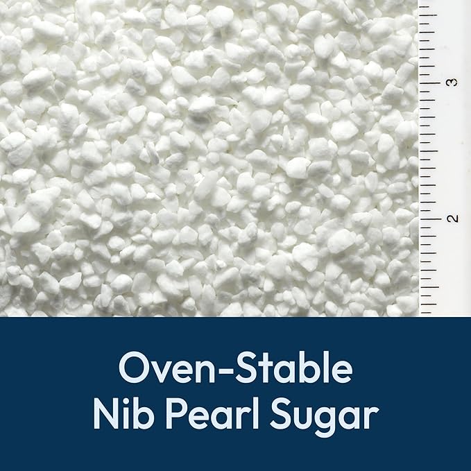 Lars Own Swedish Pearl Sugar – 2-Pack, 10-oz Resealable Pouch – Non-Melting, All-Natural Decorative Nib Sugar for Baking