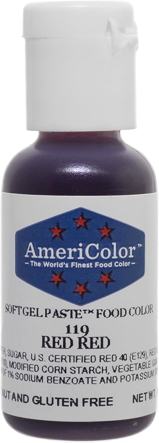 Americolor Soft Gel Paste Food Color, 0.75-Ounce, Red