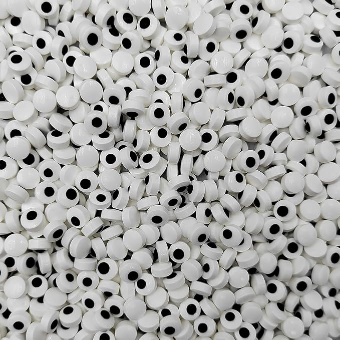 Homankit Edible Candy Eyeballs Eye Sprinkles for Cake Decorating, 7 mm Mini Eyeballs Sprinkles for Halloween Cupcake Toppers Baking Cookie Ice Cream Decorations Christmas Supplies
