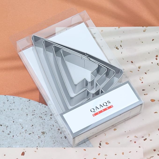 Tree Cookie Cutter Set - 5", 4", 3", 2" - 4 Piece - Stainless Steel