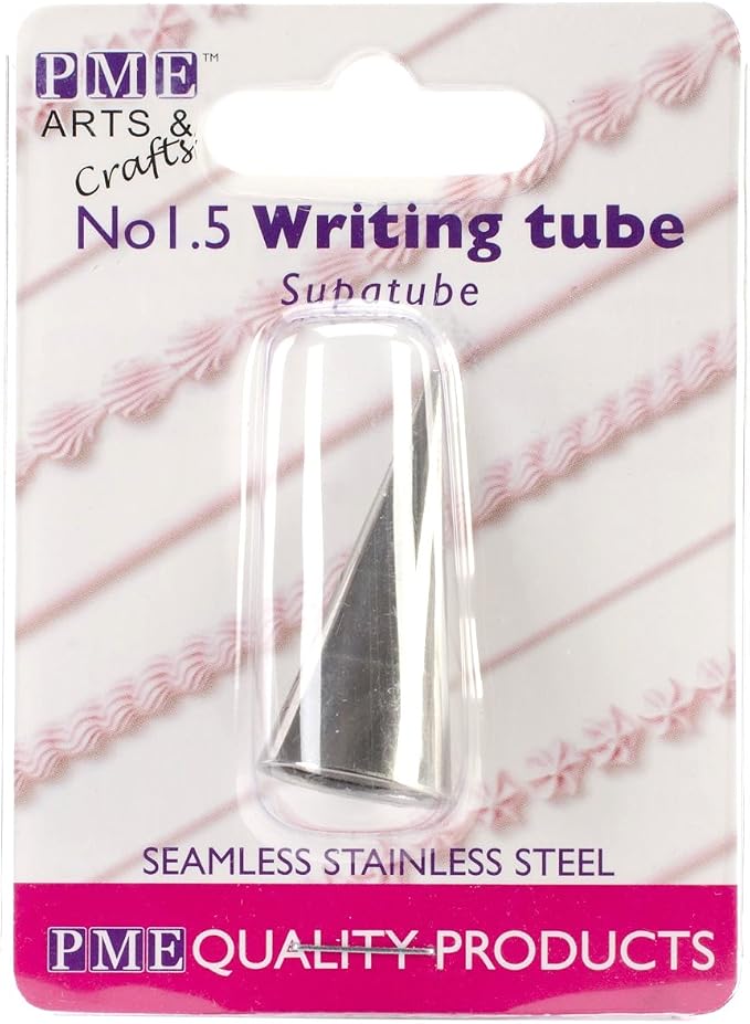 PME - ST1.5 Seamless Stainless Steel SupaTube Writer #1.5 Decorating Tip, Standard, Silver