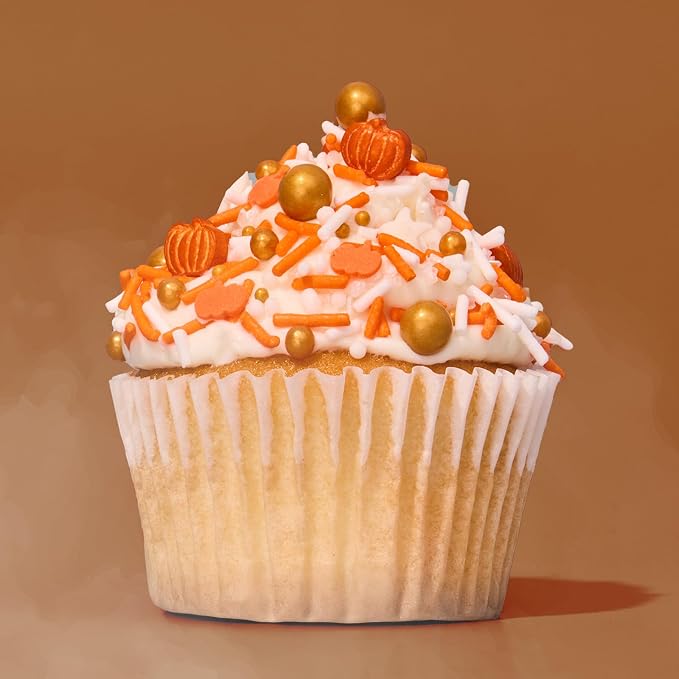 Fancy Sprinkles House of Horrors Sprinkle Set | Halloween Sprinkles with Pumpkins, Bats, Eyeballs & Bones | Halloween Cake, Cupcake & Cookie Decorating | Halloween Gift | 4 Pack (0.5c)