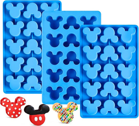 3 Pcs Mouse Gummy Candy Molds Silicone - 15 Cavity Chocolate Molds Food Grade, Non-Stick for Candy, Jelly, Chocolate, Ice Cube, Soap, Wax Melt, BPA Free and Dishwasher Safe