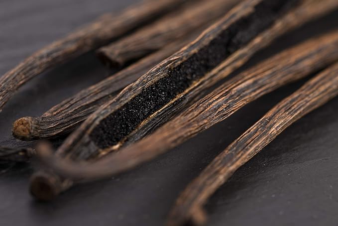1/2 LB Organic Madagascar Vanilla Beans - Whole Extract Grade B Pods for Baking, Homemade Extract, Brewing, Coffee, Cooking - 8 Ounces