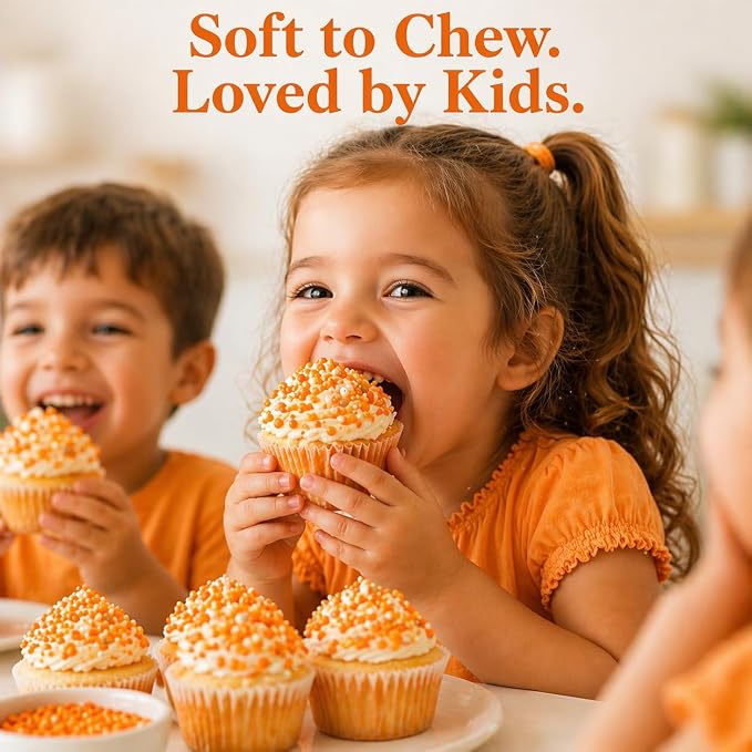Confect Orange Sprinkles – Halloween Edible Sprinkle Mix | Assorted 5-Pack with Orange Dragees, Jimmies & Sparkling Sugar | Spooky-Night Sprinkles | Cake & Cupcake Decorating Topping | Vegan, Gluten-Free – 5 Oz