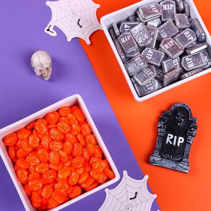 Tombstone Sprinkles for Cake Decorating, Silver Grey Sprinkles Perfect for Horror Dessert Party 3.52 Ounce