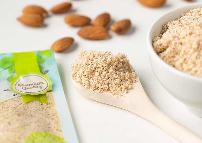 Food to Live California Unblanched Almond Flour, 3 Pounds - Natural Meal, Finely Milled with Skin On, Raw Kosher Vegan Keto Paleo, Low Carb Low Sodium, Good Source of Fiber and Protein