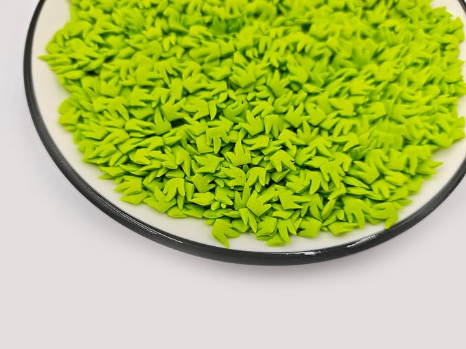 Edible Sugar Grassgreen Grass Sprinkles Football Field Cake Cupcake Toppers Cookie Decorations Sweet Dessert Sprinkle for Cake Decorating St. Patricks day, 3.4 oz