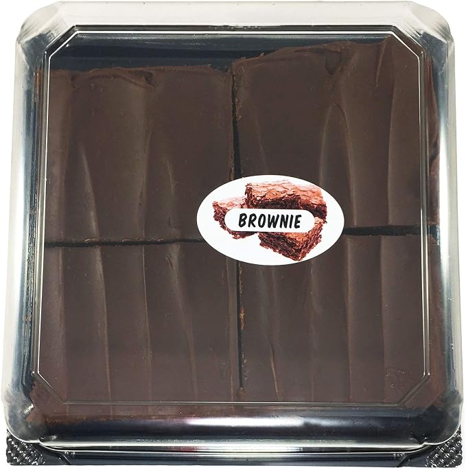 Brownie Grocery Store Food Labels 1.25 x 2 Inch Oval Shape 500 Total Adhesive Stickers