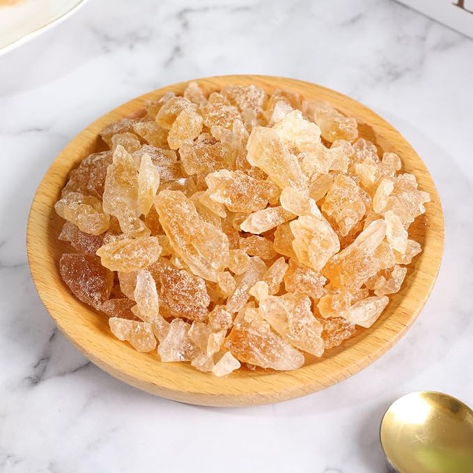 KachiKachi Yellow Rock Sugar - 9.8oz | 280g, Made of Cane, Small Grains | Brown Sugar Cubes | Old-fashioned | Polycrystalline, for pho Coffee Tea Baking Stews, 黄冰糖
