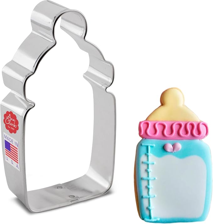 Ann Clark Baby Bottle Cookie Cutter, 4" Made in USA