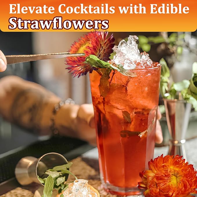 100+ Edible Dried Flowers for Cake Decoration – Food Grade Mixed Colorful Chrysanthemum Flowers for Baking, Cocktails, Cupcakes, Drinks, DIY Crafts