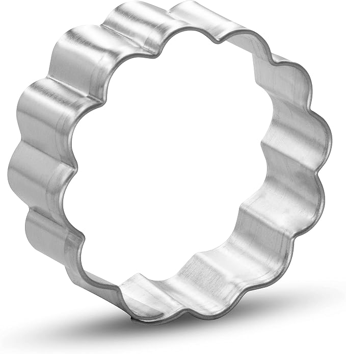 Foose Cookie Cutters Miniature Small Round Fluted 1.5 in, Made in USA