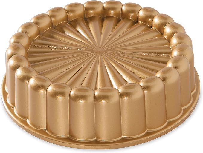 Nordic Ware Charlotte Cake Pan, 6-Cup/1.4 Liters, Toffee (Pack of 3)