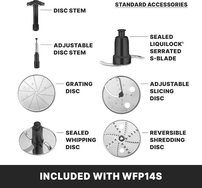 Waring Commercial Food Processor, 3.5 Quart Capacity, 1 Horsepower Motor, Vegetable Chopper for Professional Kitchens, WFP14S