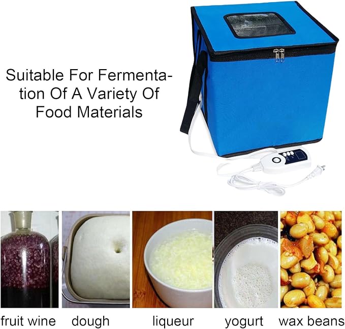 Bread Proofing Box, Dough Proofer With Temperature Control, Bread Pizza Sourdough Proofing Basket, Portable Design, For Making Bread, Yogurt, Natto, Pizza, Foldable For Storage,L