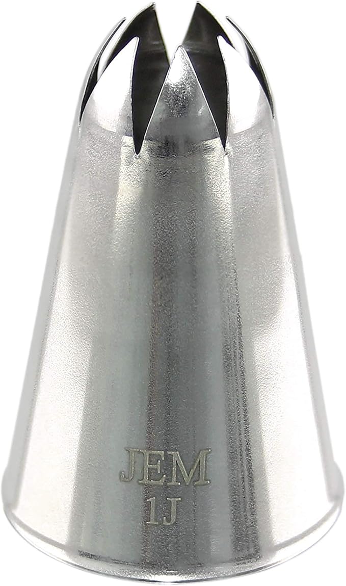 JEM Small Curved Star Savoy Piping Nozzle no. 1J