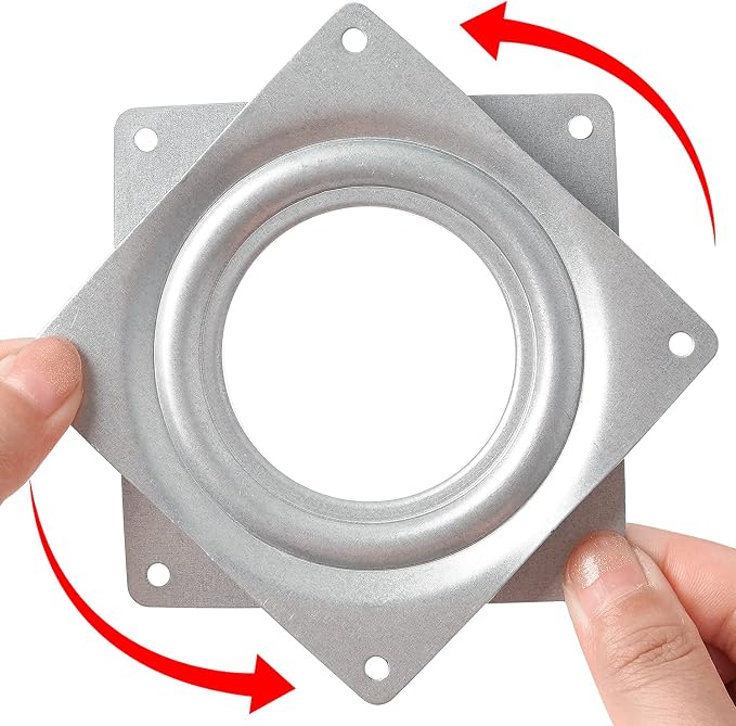 2 Pack 4" Lazy Susan Turntable 300 LBS pounds Steel Ball Bearing Rotating Tray Strong Sturdy Table Cabinet Low Profile