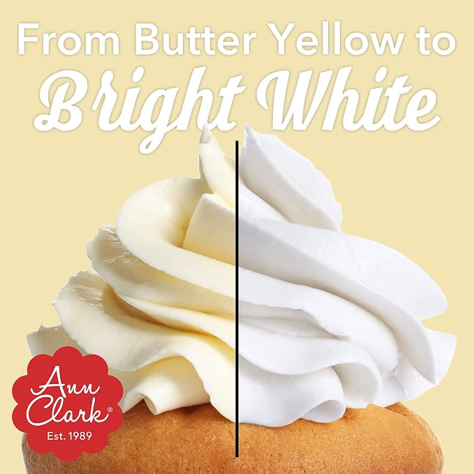 Ann Clark Bright White Food Coloring Gel Extra Large 13.5 oz Professional Grade Made in USA