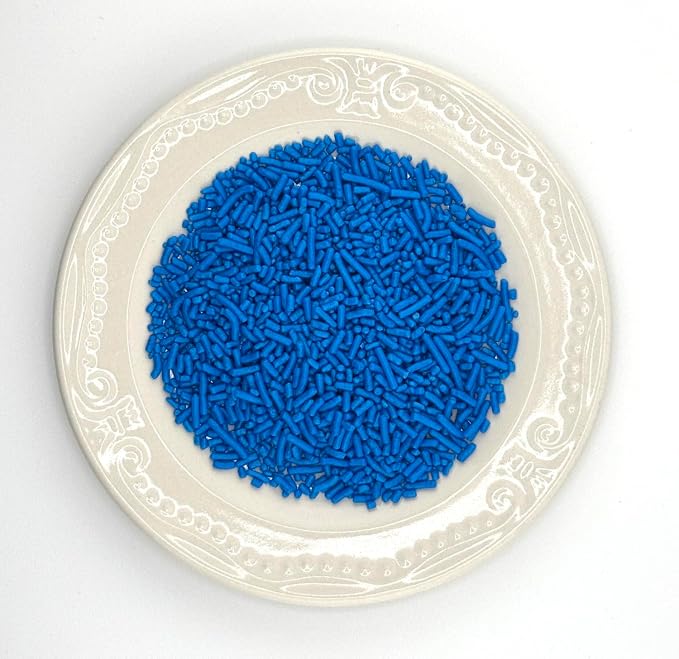 Blue Sprinkles 4oz pack for Baking Cakes, Cupcakes, Cookie Decorations, Ice Cream and Donut Toppings Edible Decorating Baking Supplies (Blue)