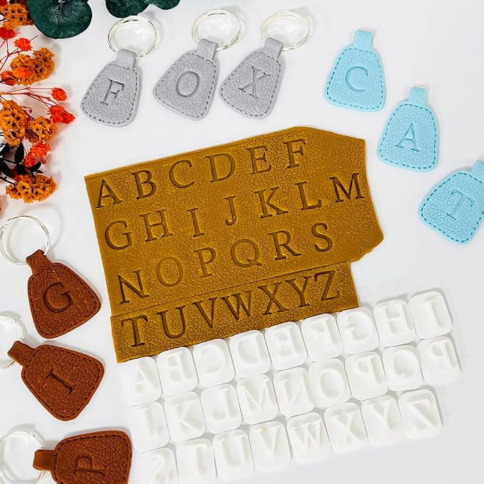 Xaekicr 26PCS Alphabet Polymer Clay Cutters Set – Uppercase Letter Clay Cutters for Polymer Clay Molds, Clay Tools for DIY Crafts, Leather, Baking