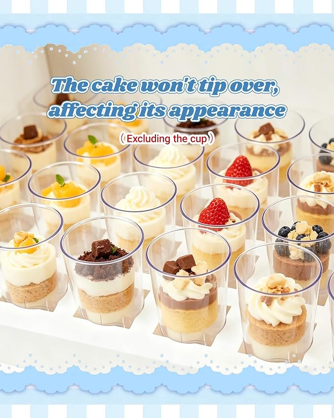 Esvara 6 Pack Cupcake Boxes for 24 Holder 3 Oz - Individual Cupcake Containers with Clear Window, Disposable Cupcake Holder Boxes for Bakery Display, Pastry Storage, Cupcake Carrier & Transport
