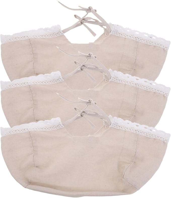 KICHOUSE 3pcs Basket Cloth Liner: Rattan Basket Cloth Liner Replacement - Wicker Storage Bin Fabric Insert For Kitchen Bread Fruit