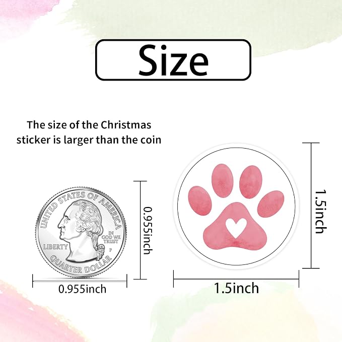 Heyfibro 500 PCS 1.5 Inch Thank You for Supporting My Small Business Stickers for Packing, Parties, Bags, Boxes(Cat's Claw)