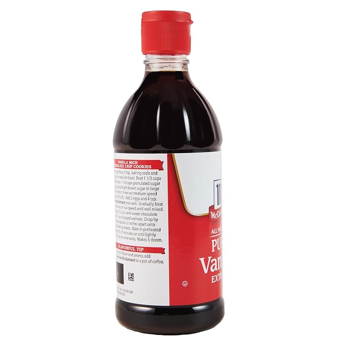 McCormick Vanilla Extract, Pure, No Corn Syrup, Gluten Free, Rich, Sweet Flavor and Aroma for Baking and Savory Dishes, 16 fl oz