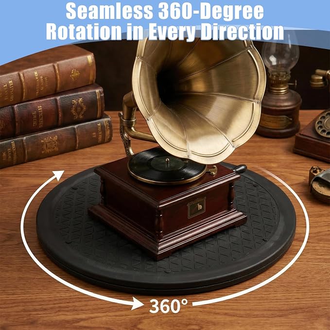 3 Pack 12 Inch Heavy Duty Rotating Swivel Stand,360° Rotation Lazy Susan | Lazy Susan Turntable for Table Top,Large,TV Swivel Base Computer,Flat Panel Monitors, Speakers, Bonsai, Statue,Organizer.