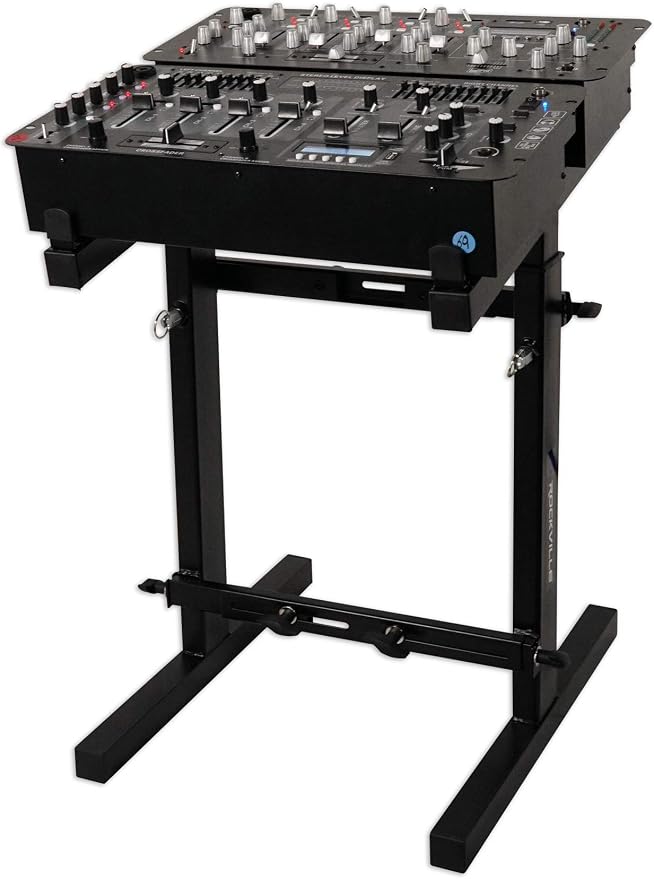 Rockville RXS20 Portable Mixer Stand - Folds Flat - Adjustable Height & Width!