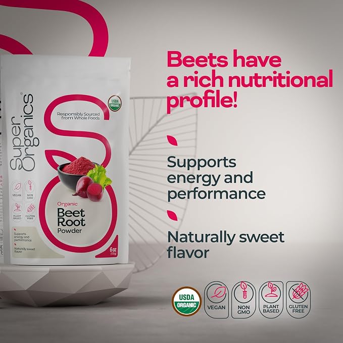 Super Organics Cacao Powder – Organic, Raw & Unsweetened – 100% Pure Dark Chocolate, Vegan, Non-GMO, Gluten-Free, Antioxidant-Rich, 6 oz
