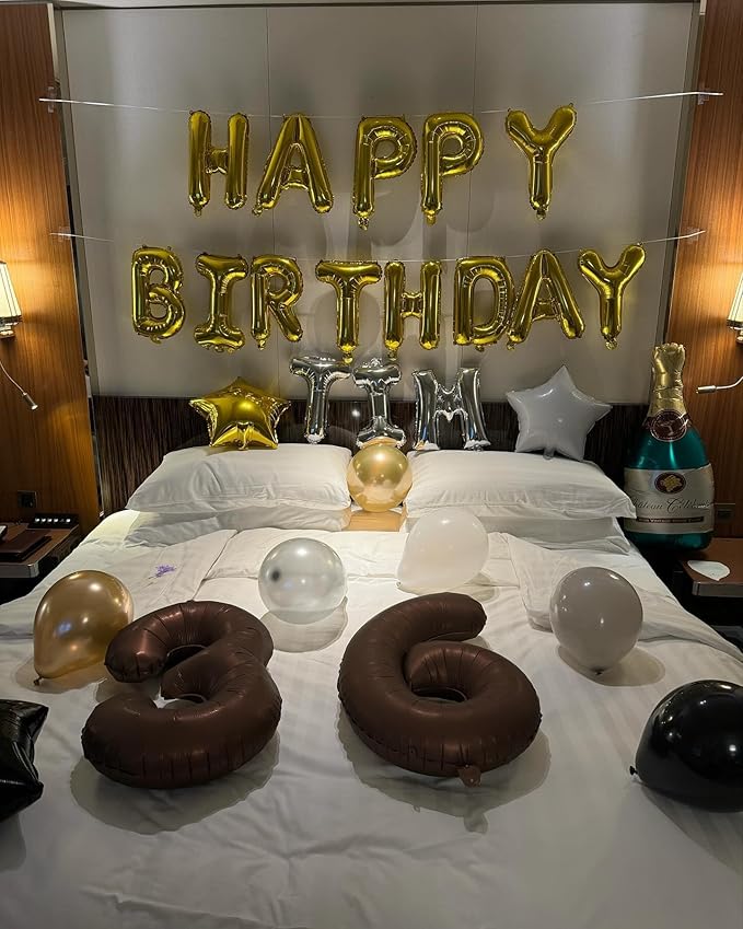 Dark Brown Number 10 Balloon 40 inch, Coffee Brown 10 Number Balloons, 10th Birthday Decorations, Chocolate 10 Year Old Girls Boys Dark Brown Party Supplies
